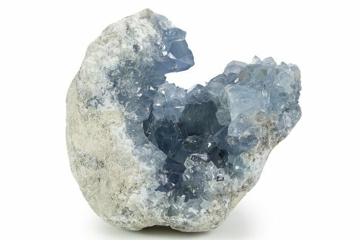 Sparkling Celestine (Celestite) Geode - Madagascar #344755